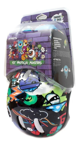 Imagem 5 de 5 de Kit Proteção Infantil Skate Patins Bicicleta Rollers Atrio