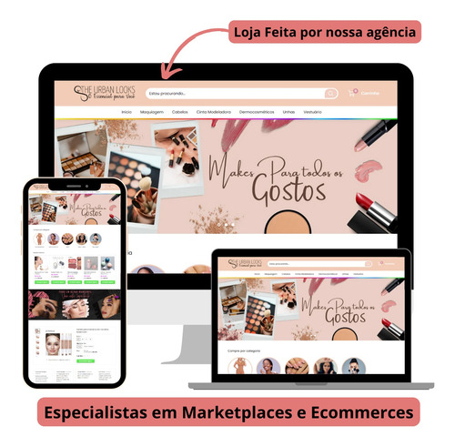 Criamos Sua Loja Virtual- Bagy, Shopify, Nuvemshop, Yampi.
