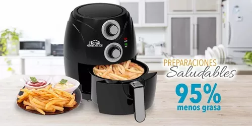 Freidora de Aire, Air Fryer, Touch, Digital, 8 Litros, Fríe sin Aceite, Negro, XL