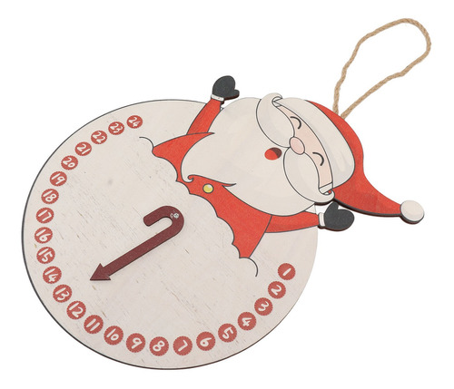 Reloj De Papá Noel Con Diseño De Letrero Colgante Navideño P