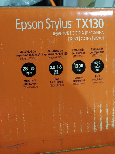 Imagen 7 de 8 de Impresora Epson Multifuncional Tx130 Rn Oferta140