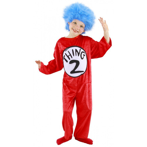 Disfraz Para Niño Cosa 1 Y Cosa 2 Dr. Seuss Talla 4-6