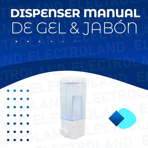Imagen 2 de 10 de Dispenser De Jabón Liquido Y Gel Recargable De Pared Shampoo