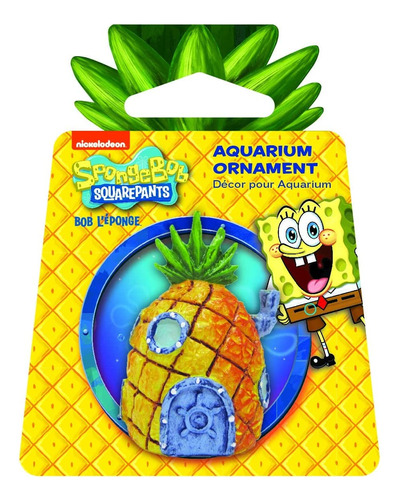 Bob Esponja - Adorno De Acuario Para El Hogar, Naranja, Gris