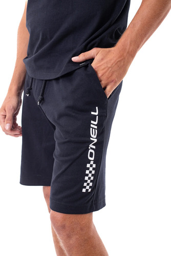 Bermudas O'neill Short Tom Jogging Negro Original Nuevo