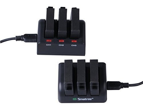 Bateria Para Camara Smatree 3 Unidades Para Gopro Hero 4