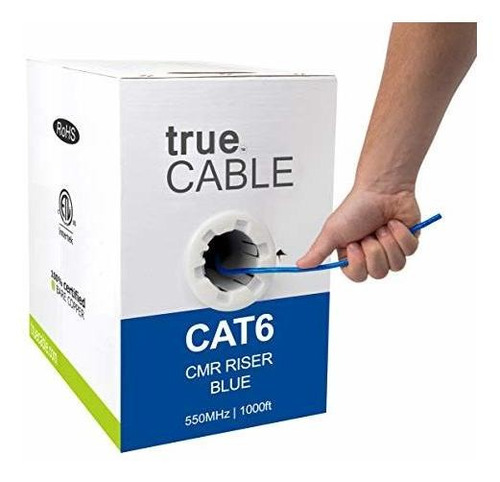 Cable Ethernet Cat6 Riser Cmr, 1000ft, Azul, 23awg 4 Pares