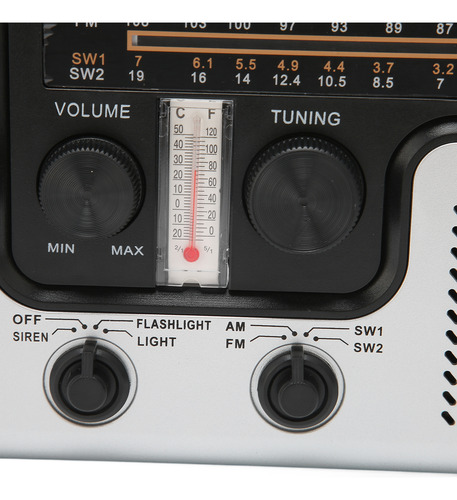Radio Led De Manivela Am Fm Sw Solar Dynamo Outdoor