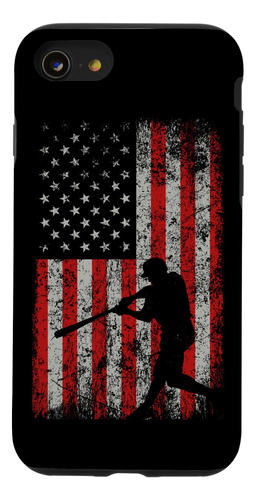 iPhone SE (2020) / 7 / 8 Patriótico American Flag Béisbol De