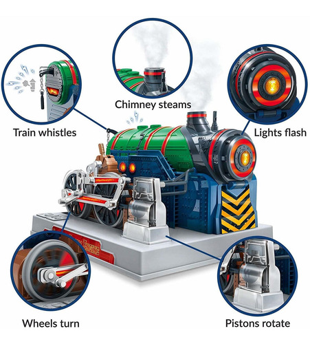 Playz Tren De Vapor Motor Modelo Kit Para Construir Para Los