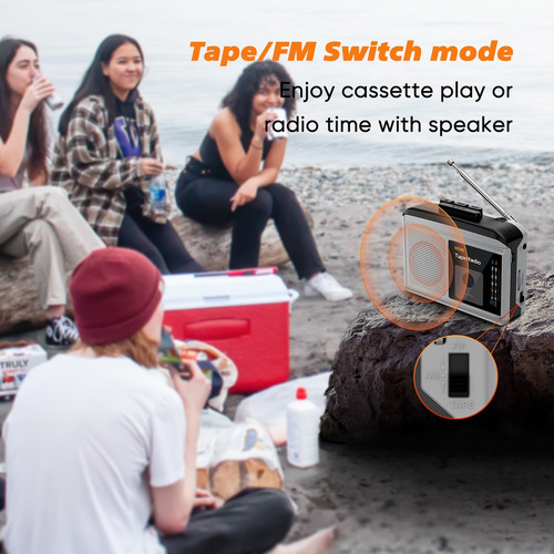 Conjunto De Rádio Jack Fm Ezcap233 Leitor De Fita Cassete Po