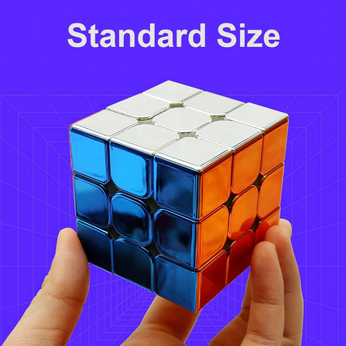 Cubo De Velocidad 3x3, Cubo Mágico Con Superficie De Espejo,