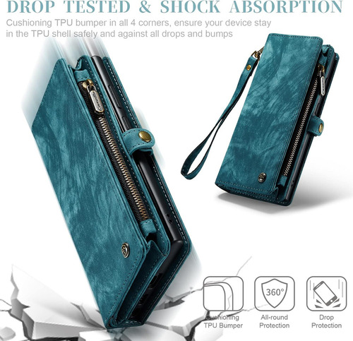 B Funda De Piel Con Tapa For Samsung Galaxy S22 Ultra
