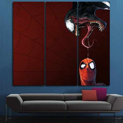 Cuadros Decorativos Marvel Spiderman Vs Venom