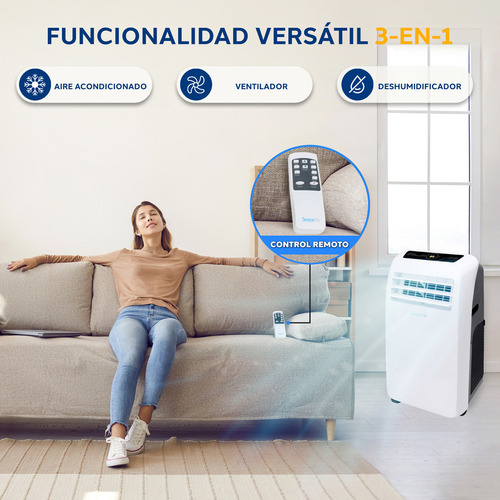 Aire Acondicionador Portatil 10,000 Btu Serenelife Slpac10