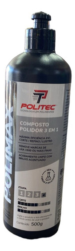 Polimax 500g Composto 3 Em 1 - Corte, Refino E Lustro 