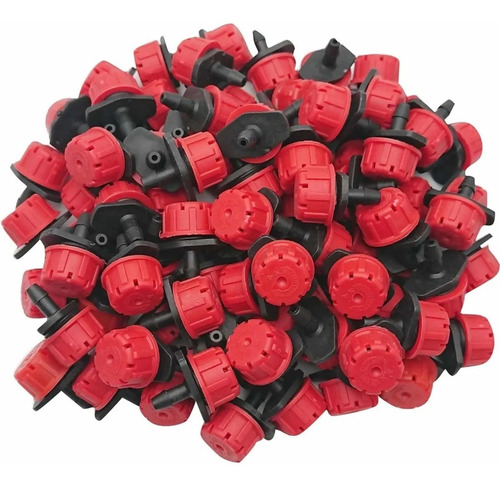 Pack 25 Goteros Regulables Ajustable 0-70 Lts/hora Rojo