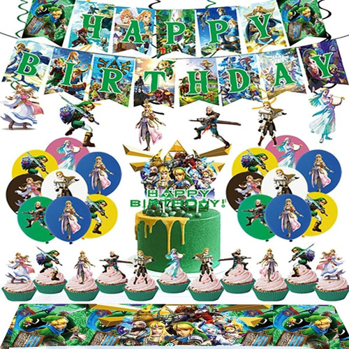 Kits De Decoración De The Legend Of Zelda Para Fiesta De Cum