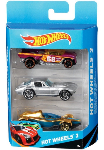 Hot Wheels Autos Pack X3 Hotwheels Planeta Juguete