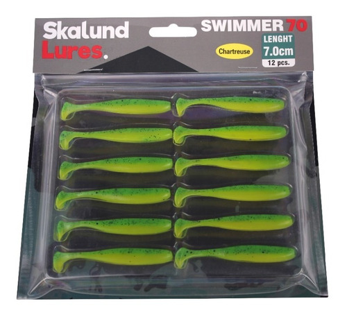 Señuelos Curricanes Plasticos Skalund Swimmer 70 Chart C/12