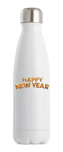 Botella Térmica Acero Inoxidable Año Nuevo Fiestas Regalo
