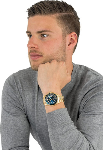 Reloj Invicta 30024 Men's Pro Diver Quartz Color de la correa Negro Color del bisel Acero inoxidable Color del fondo Azul