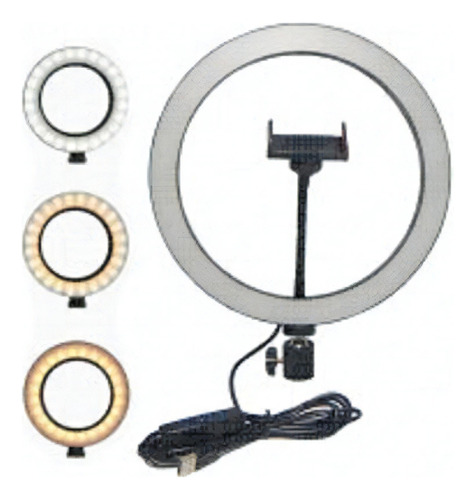 Ring Light 10.2 Pol Iluminador Led Misto Sup Celular Kp-pl18