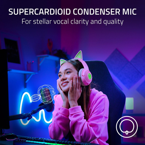 Microfone Usb Razer Seiren V3 Chroma Rgb Com Transmissão E J