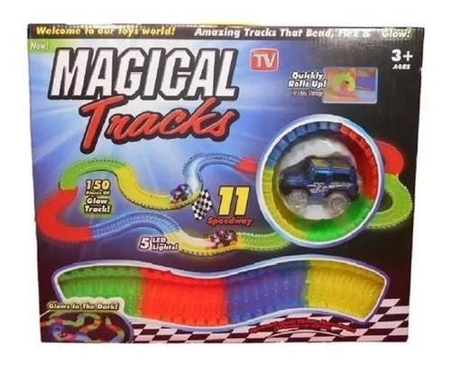 Pista Carros Magic Track Car 150 Piezas Flexible