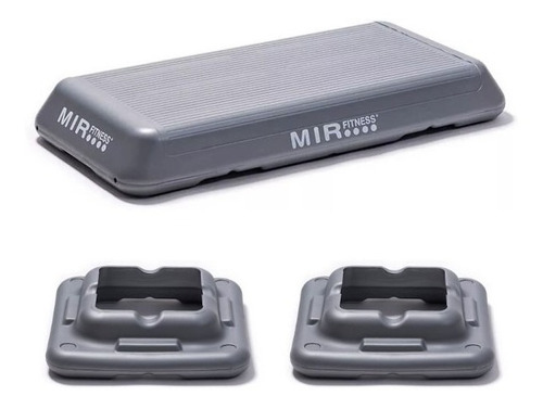 Step Mir Fitness Superficie De 75x37x10 + 2 ( Dos ) Módulos 