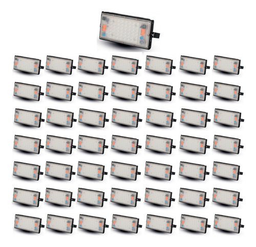 Kit 50 Refletor Led Módulo 50w Ip66 Branco Quente, Frio