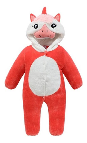 Enterito Infantil Tela Polar Kigurumi Diseño Animalitos Niña