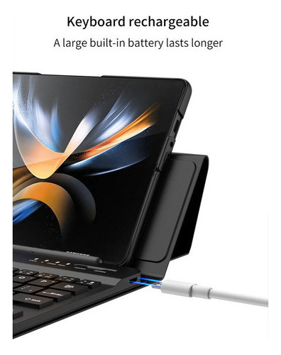 Keyboard Case + Case + Case For Samsung Galaxy Z Fold 6