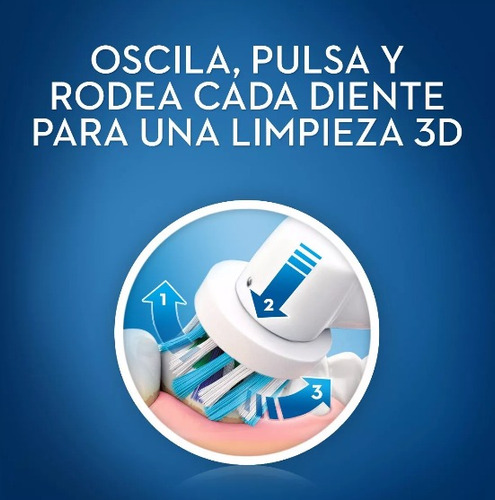 Cepillo Dental Electrico Oral B A Pila + 2 Repuestos