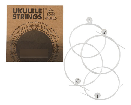 Set De Cuerdas + Capo De Ukelele