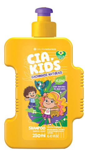 Shampoo Cachinhos Naturais Cia Kids 250ml