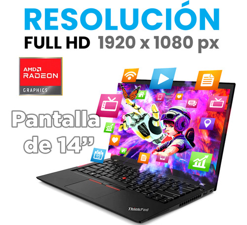 Laptop Lenovo Thinkpad Ryzen 7 S4 16gb Ram 1tb Ssd Negro (Reacondicionado)