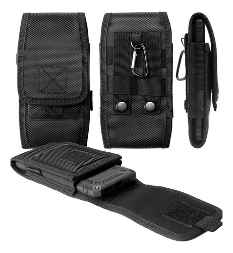 Porta Celular Cinturon Masculino Para Cubot Kingkong 9 Negro Lisa