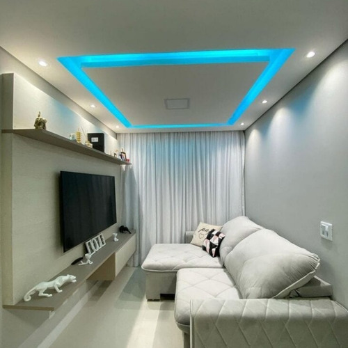 Kit 15m Fita Led 5050 Direta Rabicho Cama Quarto Top Cor Da Luz Azul Tensão De Operação 110v/220v 110v