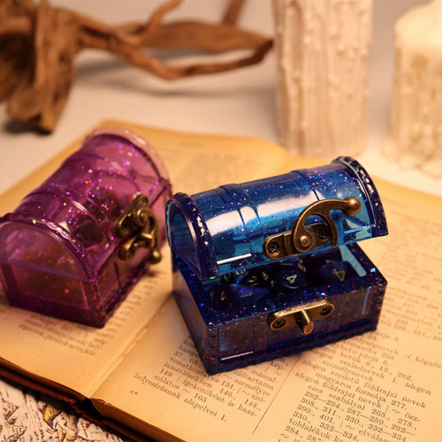 Molde De Resina Treasure Box, Molde De Silicona For Joyas D