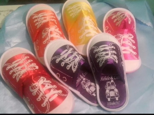 Paquete De 50 Pares Tipo Tenis Con Bolsita De Celofan