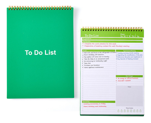 Planificador Semanal, Lista De Tareas, Cuaderno, Agenda, Lis