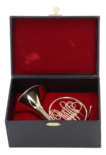 Mini Instrumento Musical Em Miniatura De Latão Modelo De Tro