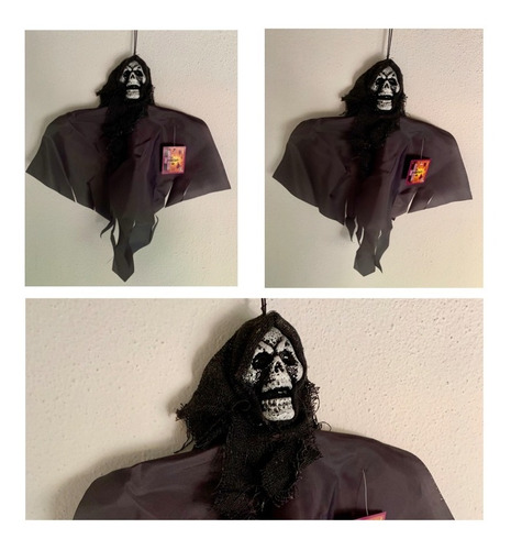 Colgante Calavera Negro Decoración Halloween