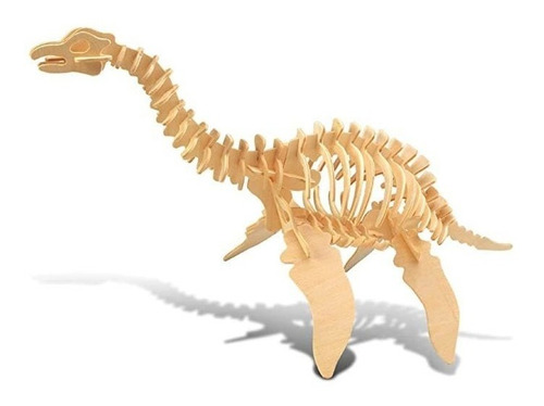 Puzzled Plesiosaurus 3d Madera Natural Puzzle