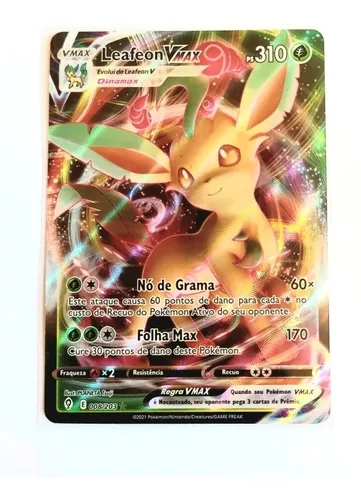 Carta Pokémon Ultra Rara c/ Muita Vida Hp Alto Vmax + Brinde
