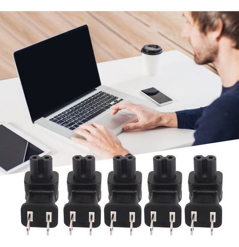 Adaptador De Corriente Alterna De Ángulo Recto Us De 2 Clavi