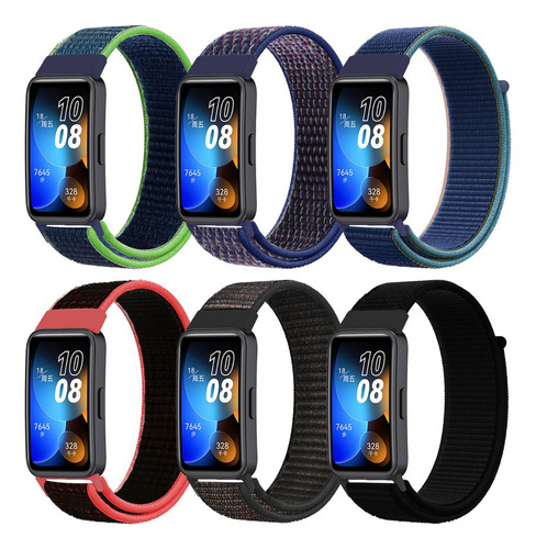 6 Correas De Reloj Sport Nailon Para Huawei Band 8