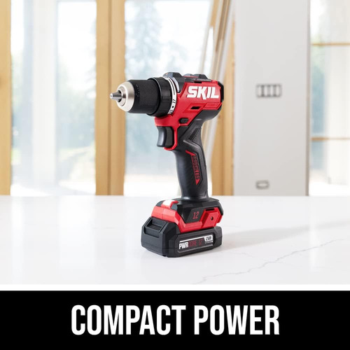 Kit Taladro Compacto 12 V 1/2 Pulgadas Sin Escobillas Con Lu