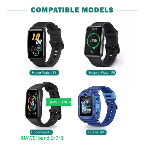 Imagen 2 de 8 de Cable Cargador Para Huawei Watch Fit / Honor Band 6